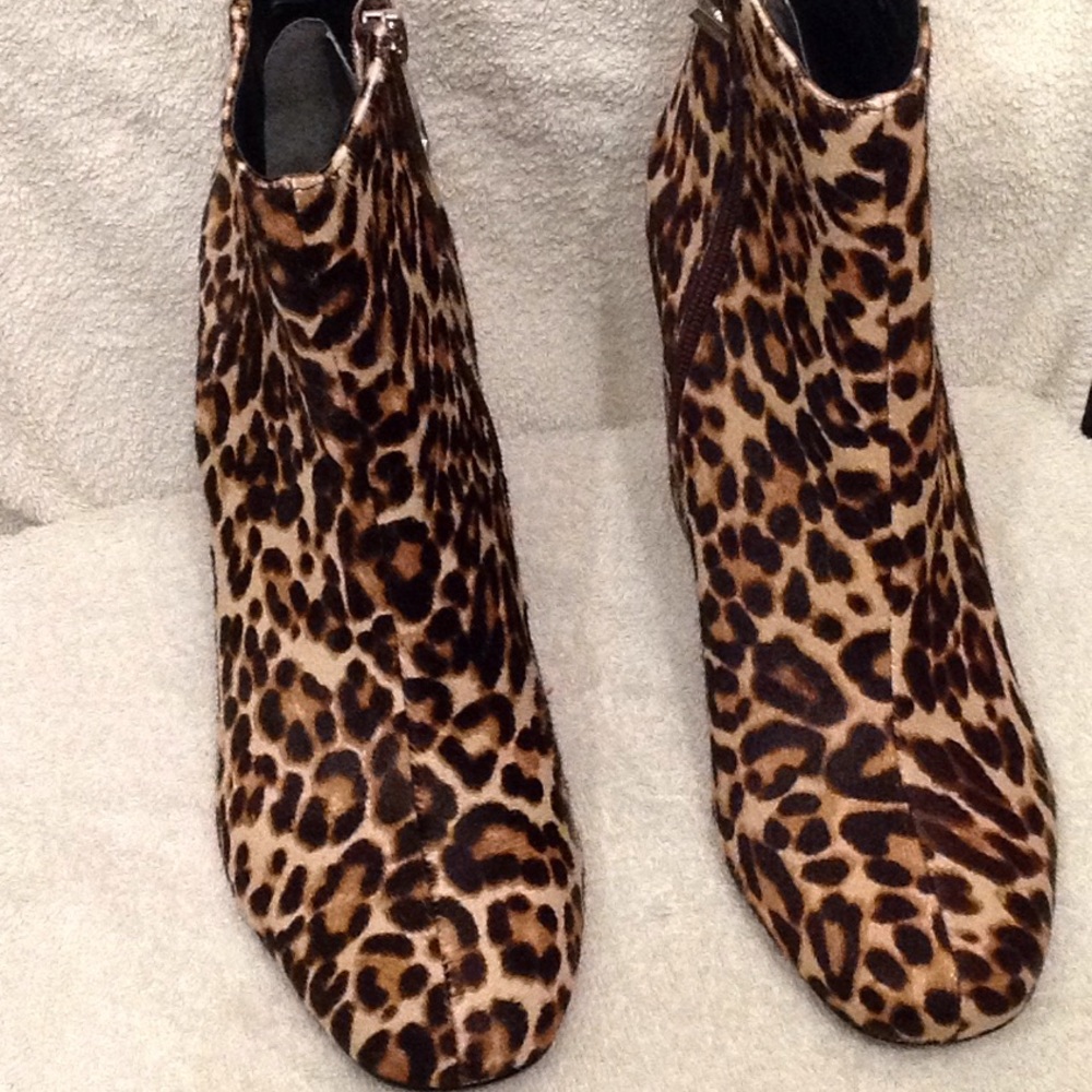 Charles David calf hair booties